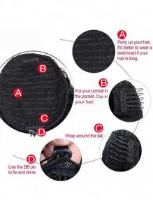 Extensiones de pelo humano virgen natural negro de onda de agua con cordón, cola de caballo de alta calidad para mujeres