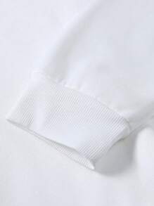 Manfinity Homme Hombres Sudadera con estampado de oso de hombros caídos