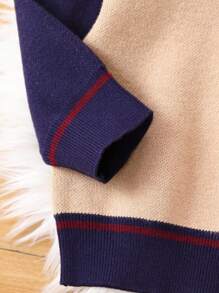 Young Boy Argyle Pattern Sweater & Knit Pants - Multicolor - View 6