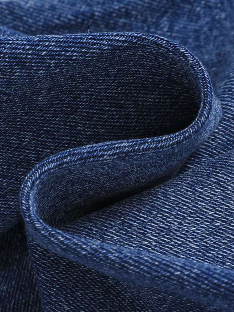 Young Girl Bleach Wash Slant Pocket Jeans