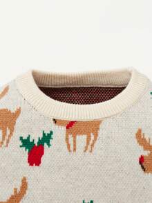 Cozy Pixies 男嬰聖誕圖案套頭毛衣 - 彩色 - 查看 5