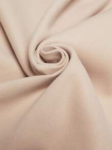 BizChic Lapel Neck Belted Split Thigh Overcoat