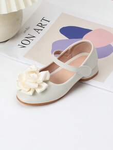 Kids' Princess Ballet Flats With Flower Decor, 2023 Spring & Autumn Collection