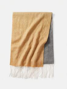 MOTF PREMIUM 簡約風和時尚圍巾 - 米色 - 查看 4