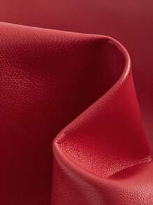 SHEIN MOD 前繫帶PU皮革背心上衣