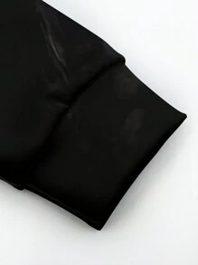 Manfinity LEGND Men Plus 3D Tiger Print Drawstring Hooded Sweatshirt - Black - View 4