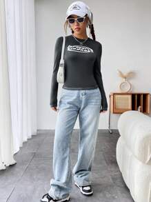 StreetHx Letter Graphic Tee - Dark Grey - View 6