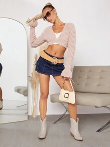 SHUZIA 簡約一腳蹬西部靴