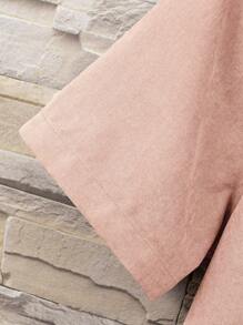 Manfinity Homme Men Letter Patched Detail Shirt Without Tee - Dusty Pink - View 4