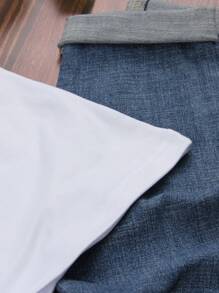 SHEIN LUNE In Mặt trăng Áo thun - trắng - Xem 7