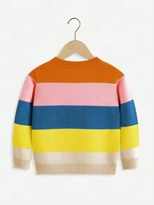 SHEIN Cô Gái Trẻ Khối màu Áo len - Nhiều màu - Xem 2