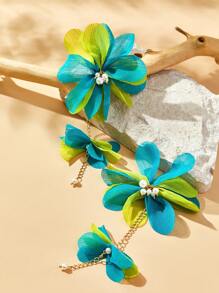 Travachic 花朵装饰耳坠 情人节、妈妈、母亲、母亲节、礼物 - 彩色 - 查看 4