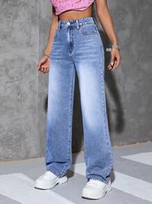 SHEIN EZwear Jean Droit
