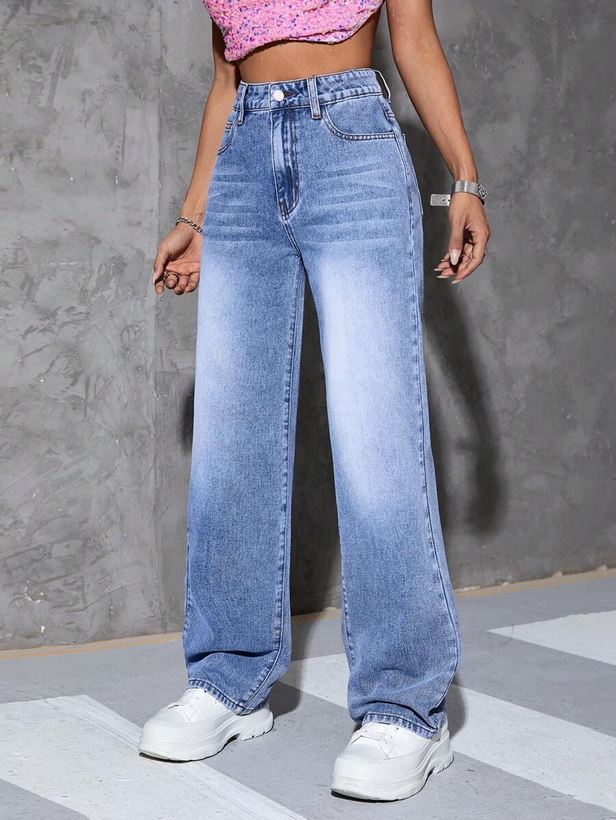 SHEIN EZwear Jean Droit