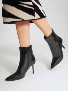 MOTF PREMIUM Botines reptil con estampado con tacón - Negro - Ver 8