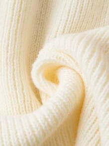 SHEIN Unity Plus Ruffle Trim Sweater Dress