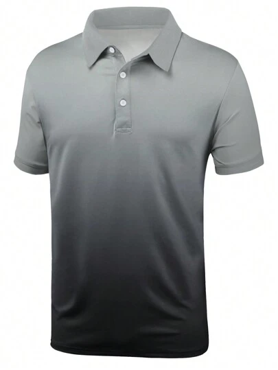 Men Ombre Polo Shirt