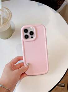 3pcs/set Tpu Matte Spray Solid Color Soft Edge Phone Case With Large Camera Hole And Groove, Compatible With Apple Models - Multicolor - View 3