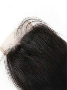 Natural Lace 4 X 4 Lace Closure Straight Natural Black Virgin Human Hair Closure With Baby Hair - Natural Black - View 5