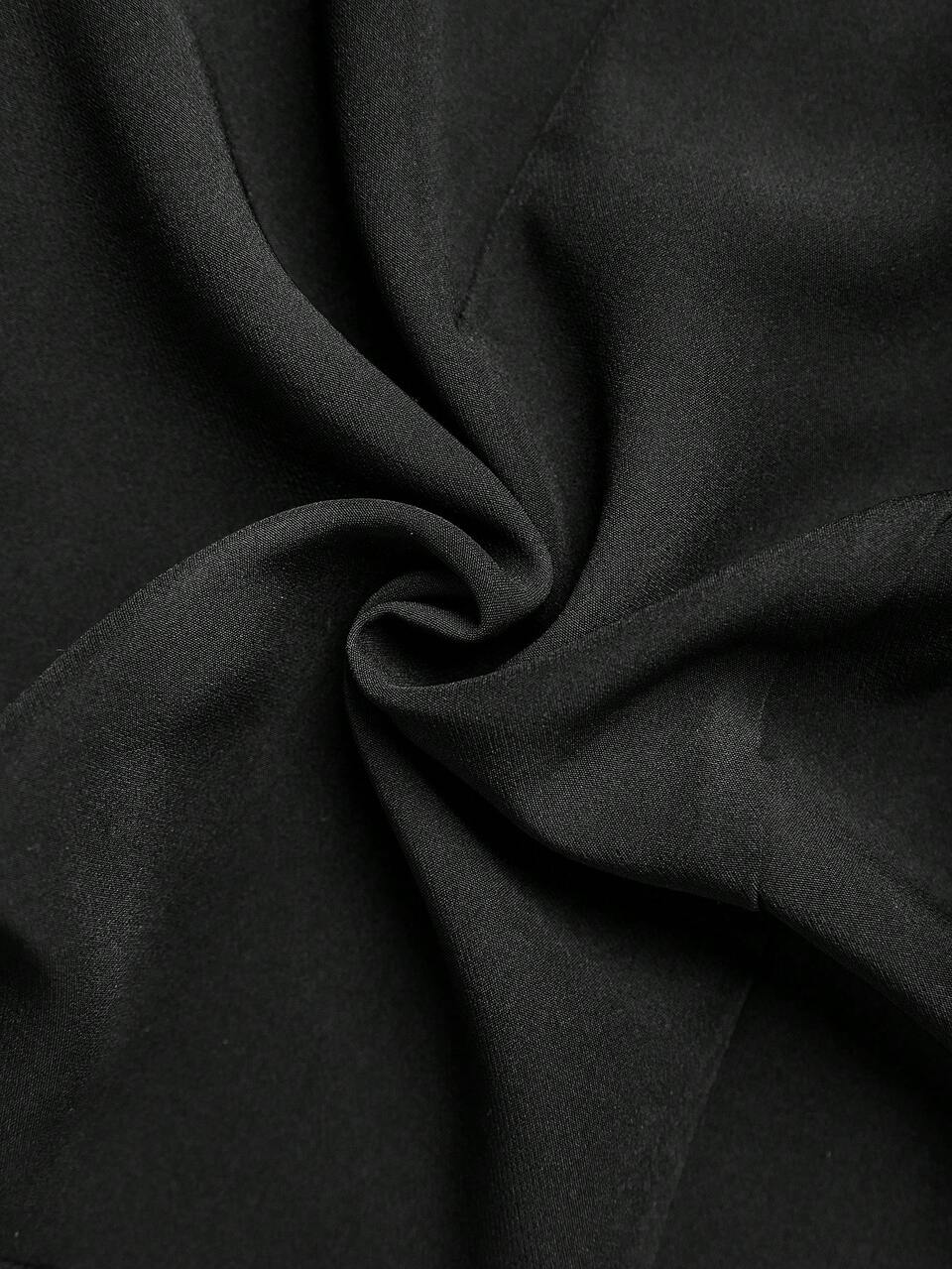 Lapel Neck Double Breasted Belted Shirt Dress