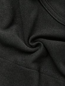 Maija Solid Asymmetrical Hem Tube Top - Black - View 6