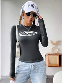 StreetHx Letter Graphic Tee - Dark Grey - View 4