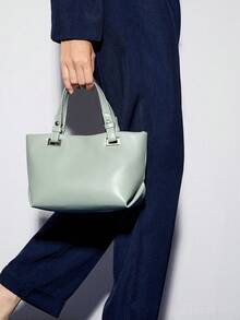 BizChic Fashionable And Simple Handbag - Mint Green - View 10