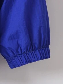 Chàng trai trẻ Phản chiếu In Gấu áo có mũ Áo khoác - Màu xanh lam - Xem 3