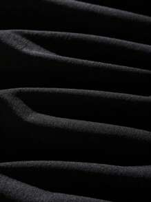 Men Christmas Print Tee - Black - View 5