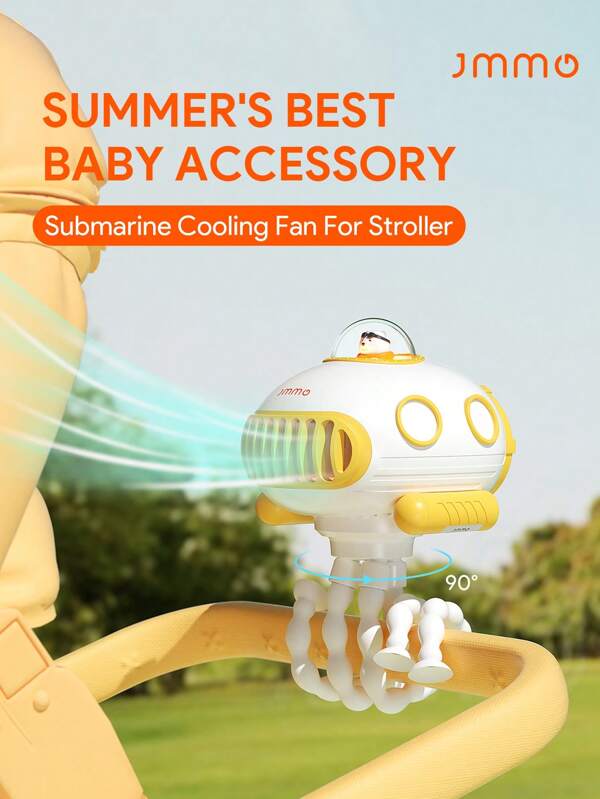 JMMO Portable Fan,Submarine Fan,A Interesting Desktop Small Fan,Can Be Hand-Held,Stand,Hang Or Wind,3 Speeds,Safety Net Cover To Prevent Hands From Being Pinched