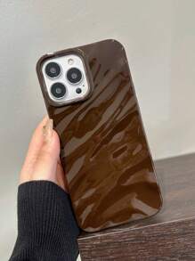 閃閃發光油漆抗跌落手機套,適用於iphone - 巧克力棕 - 查看 3