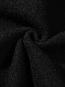 ROMWE MEN Street Life Các bạn Đồ họa Chữ cái Sọc trang trí Thả vai Áo khoác Đại học - Đen và trắng - Xem 7