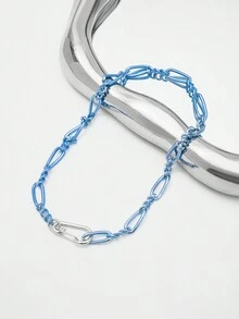 SHEIN ICON Chuỗi đơn giản và phong cách - Màu xanh lam - Xem 7