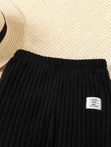 SHEIN 女童（大）長褲 - 黑色 - 查看 5