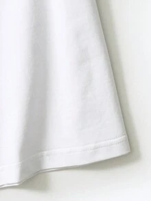 ROMWE MEN Street Life Men Slogan & Skull Print Tee - White - View 4