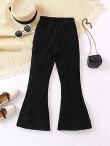 SHEIN 女童（大）長褲 - 黑色 - 查看 2