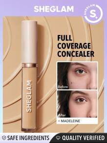 SHEGLAM Like Magic 12HR Full Coverage Concealer-Madeleine Matte Liquid Concealer Long Lasting Brightening Color Corrector Weightless All-Day Long Lasting Hydrating Concealer Winter Concealer - Madeleine - View 1