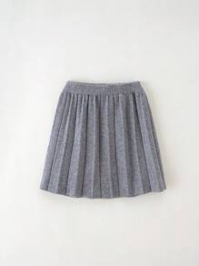 SHEIN 女童（大）毛衣短裙 - 灰色 - 查看 1