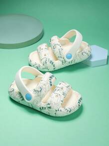 孩子們透氣和時尚恐龍圖案拖鞋