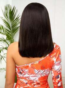 Natural Black Straight Bob 4 X 4 Lace Closure Wig Natural Hairline Human Hair Wig Short Straight Hair Replacement Wigs 8-14 Inch - Natural Black - View 3