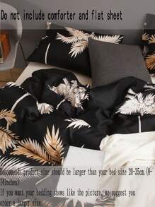 Floral Bedding Set Palm Leaf Duvet Cover Set Tropical Palm Tree Printed Twin Queen King Size  Farmhouse Bedding Set 3 Pcs Super Soft Breathable Microfiber Duvet Cover  1 Duvet Cover With Zipper 2 Pillowcases No Comforter Gifts For Women&Men - Multicolor - View 5