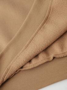 INAWLY Plus Panda And Butterfly Print Thermal Lined Sweatshirt, For Winter Pullover Fall Outfit