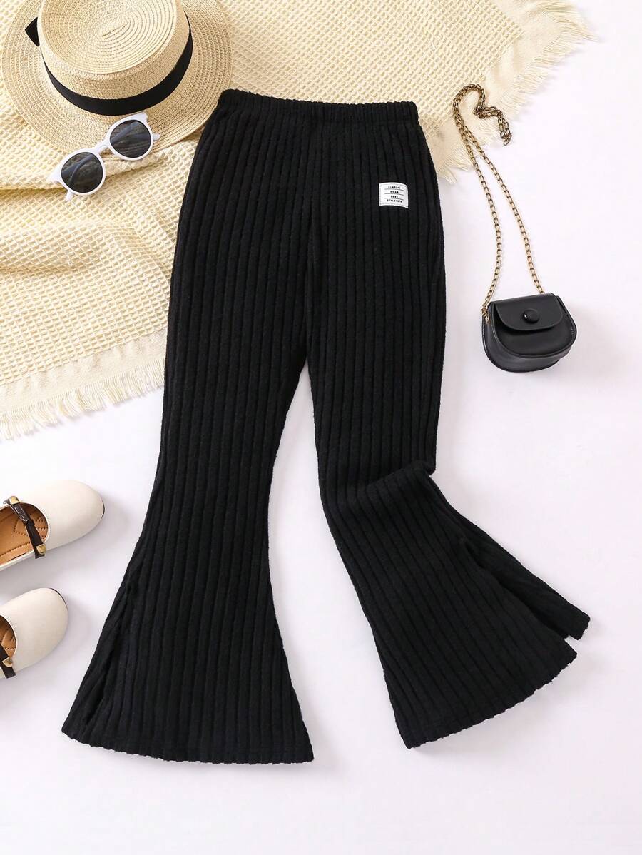 SHEIN 女童（大）長褲 - 黑色 - 查看 1