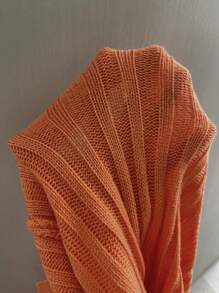 Zolique Mock Neck Split Hem Crop Sweater Knit Pullover Fall Winter Outfit