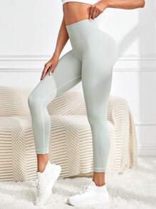 Easithlete Wide Waistband Sports Leggings