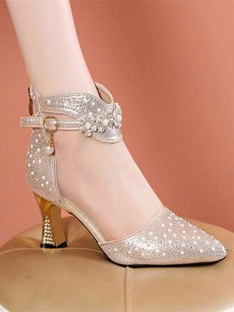 Fall/Winter Women's Stylish Breathable Mesh Ankle Boots With Rhinestone Decoration,Boots For Women,Party Outfits