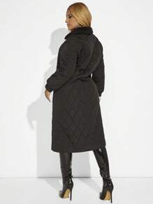 SHEIN SXY Abrigo acolchado con cremallera