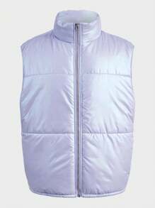 Manfinity VCAY 1 Áo khoác vest nam có khóa kéo, đệm lót, dành cho mùa thu đông - Màu Lilac Tím - Xem 6