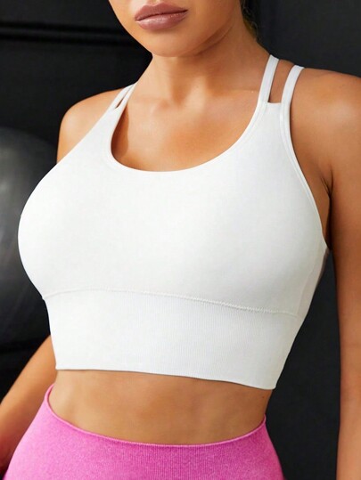 Powerista Crisscross Back Sports BH view 4