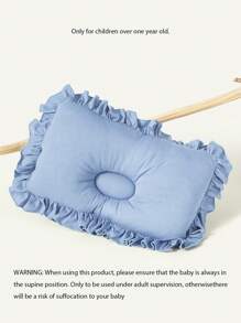 Cozy Pixies 1pc Blue Pleated Lace Newborn Pillow Love Valentine - Blue - View 5